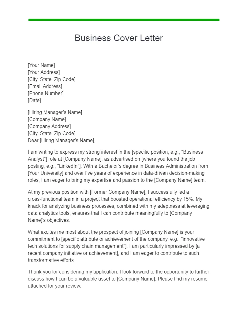 31280 cover letter formatting