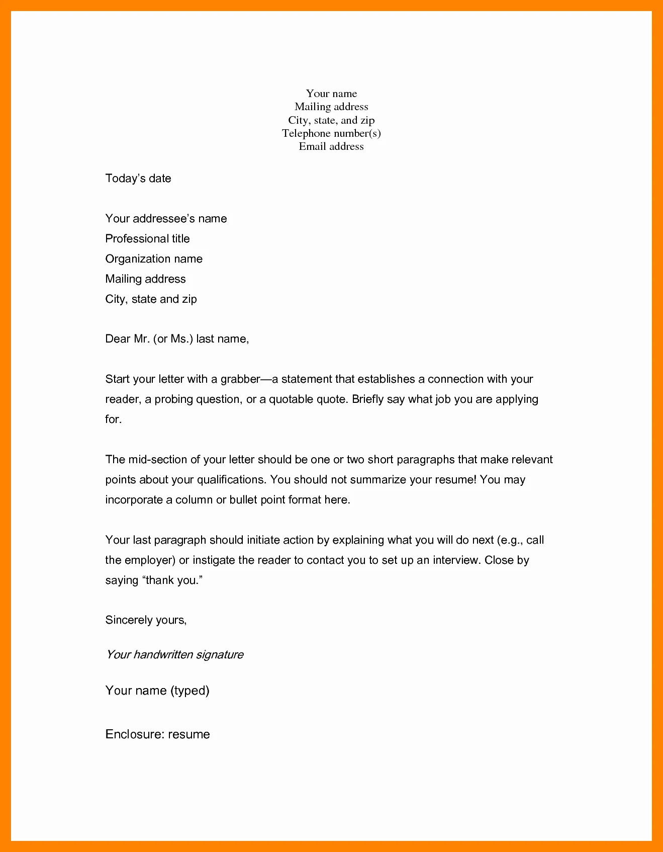 31293 cover letter tips