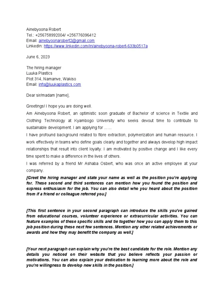 31299 cover letter entry level
