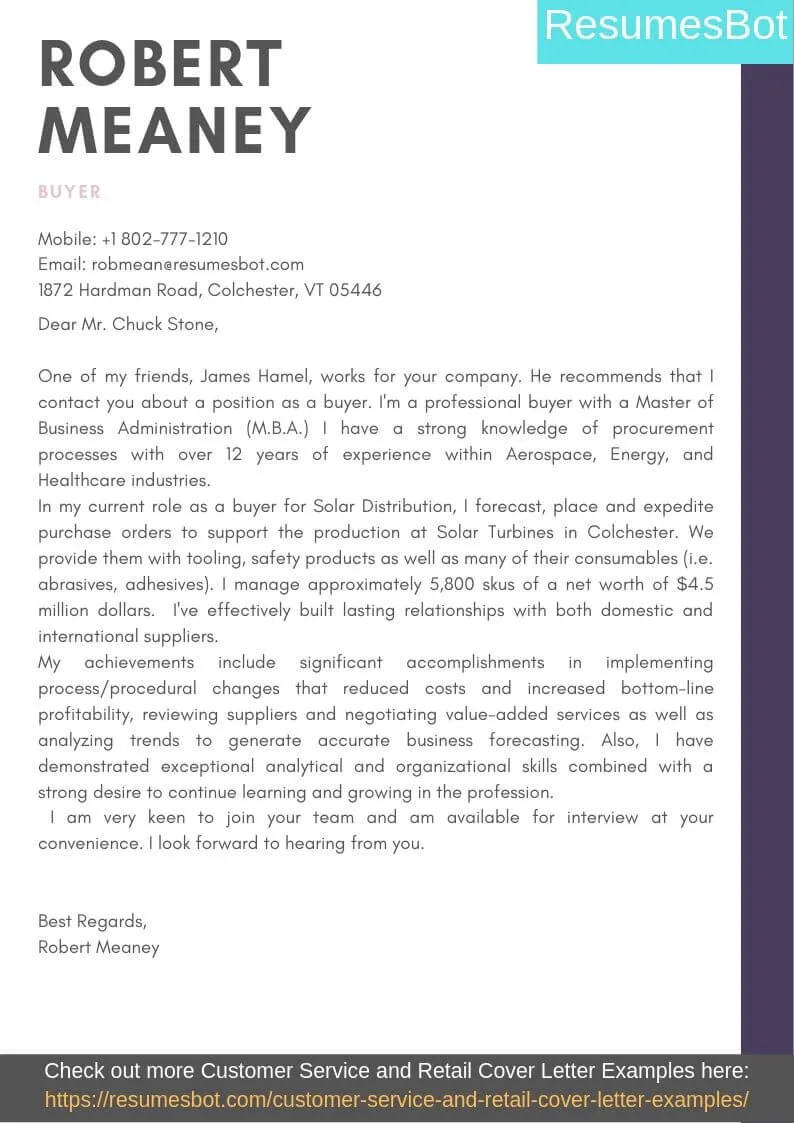31300 cover letter purchaser formatting