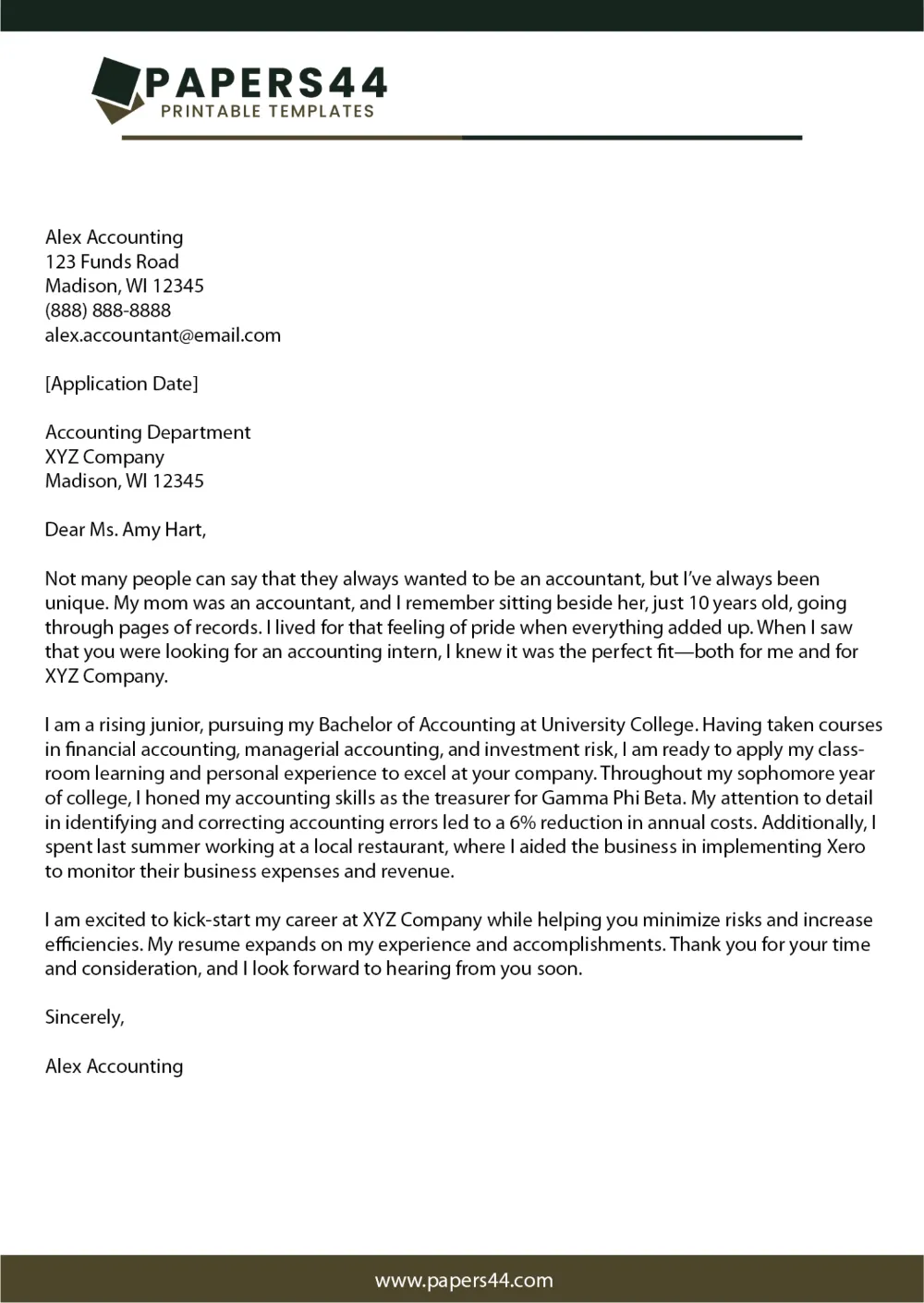 31303 skills cover letter