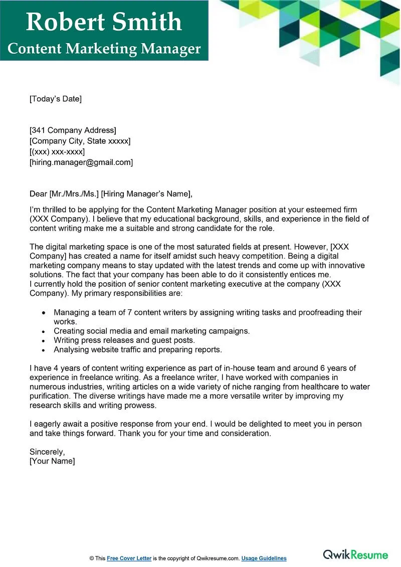 31313 cover letter formatting