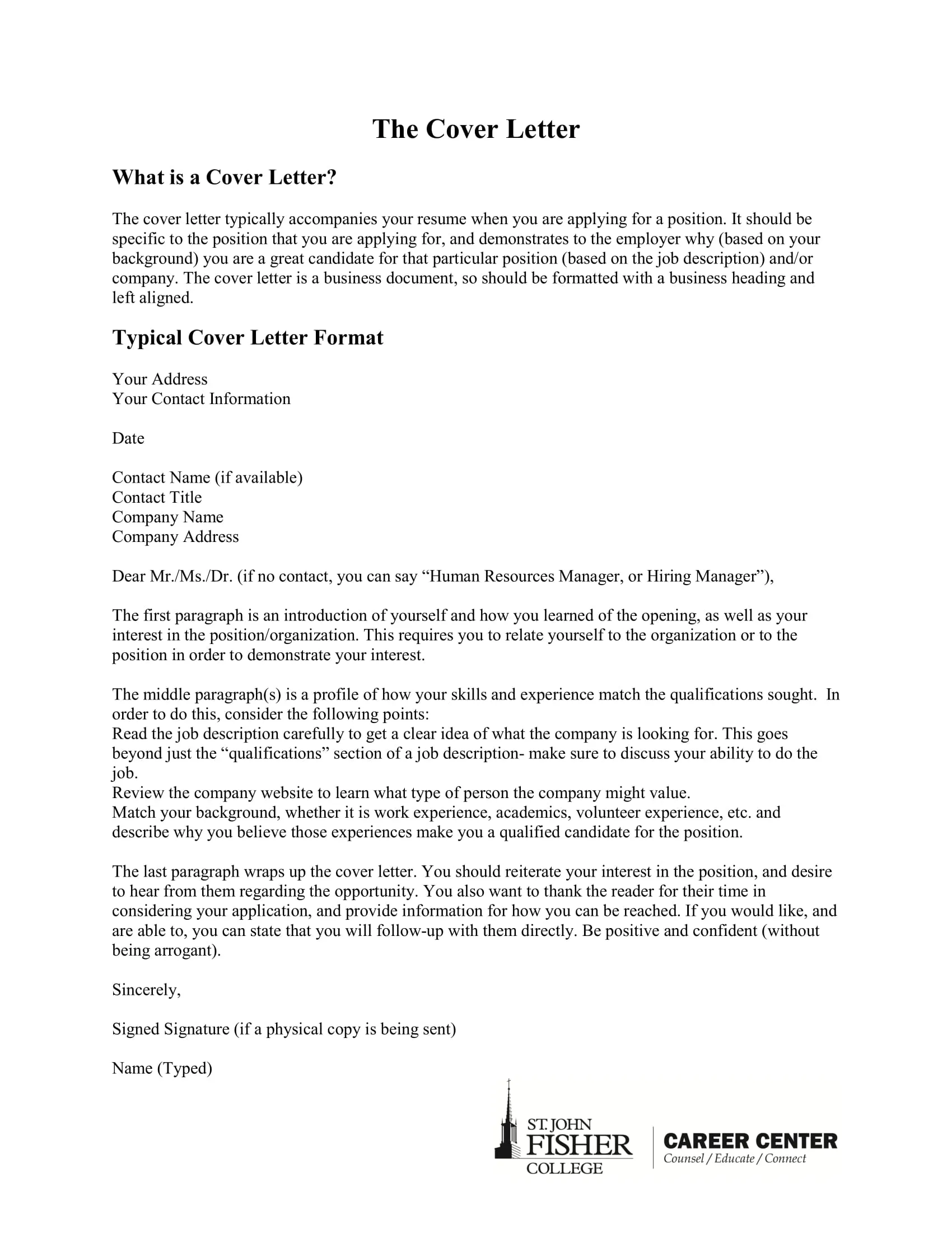 31327 cover letter structure
