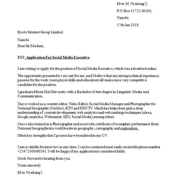 31327 greeting cover letter