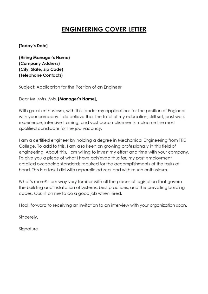 31329 cover letter formatting