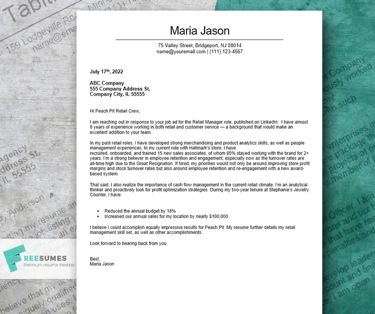 31330 retail management cover letter 7