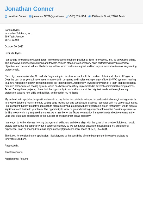 31333 cover letter quantify achievements