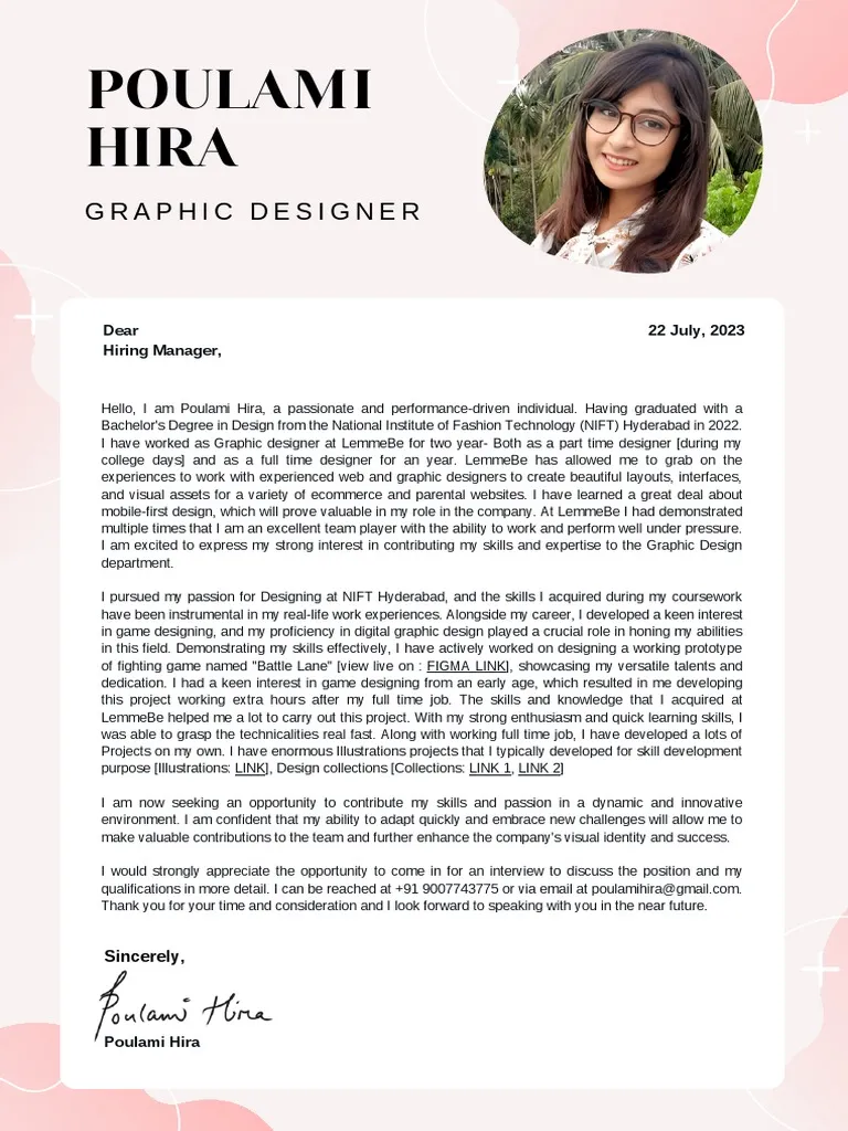 31335 graphic design cover letter