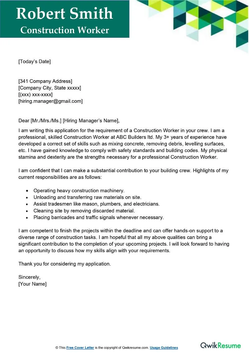 31342 construction cover letter follow up