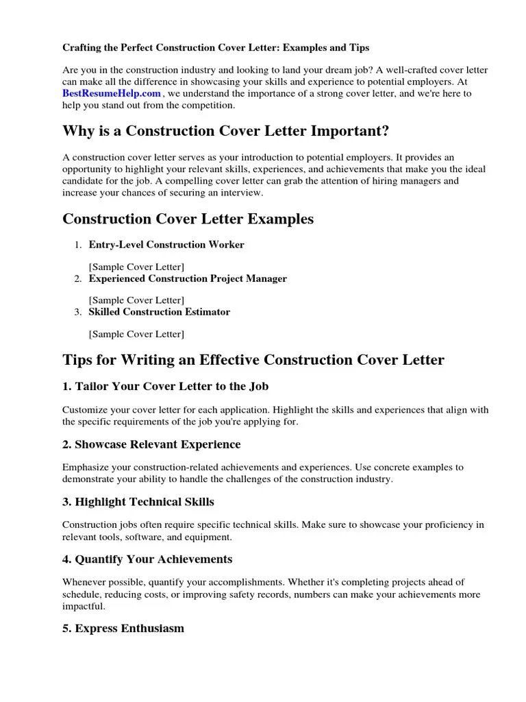 31342 construction cover letter header