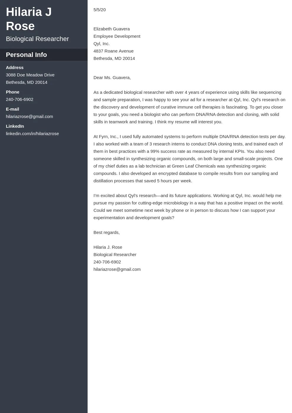 31350 cover letter header