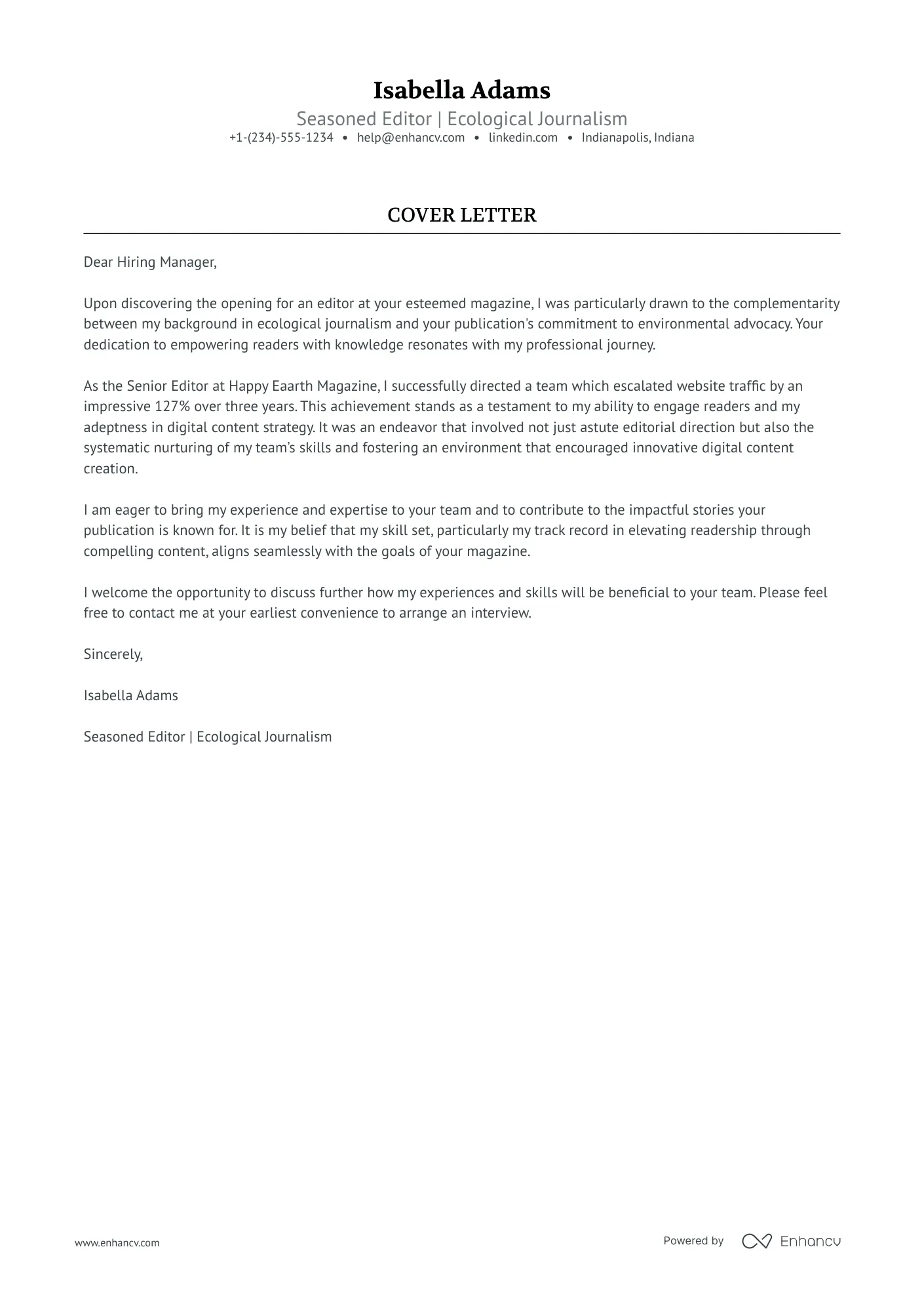 31367 journalist cover letter research