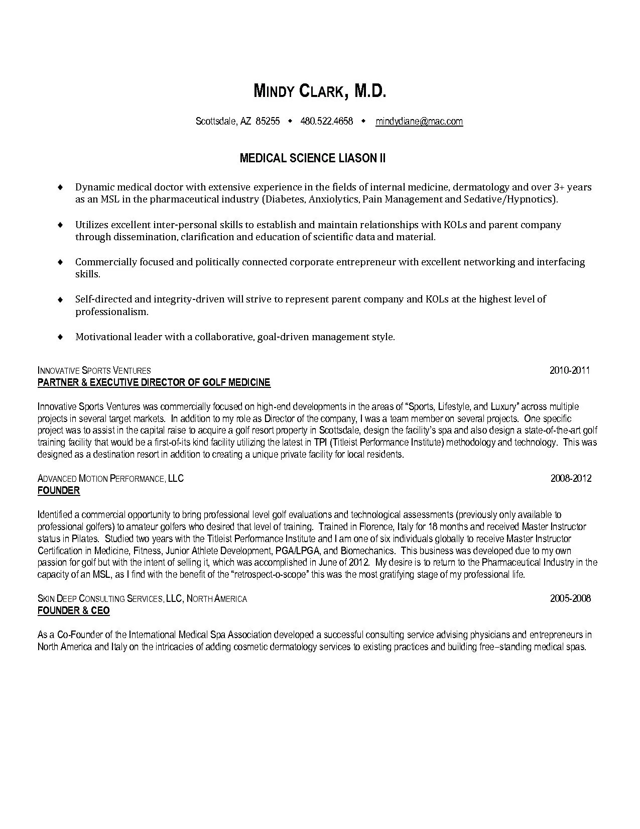 31370 doctor resume tips