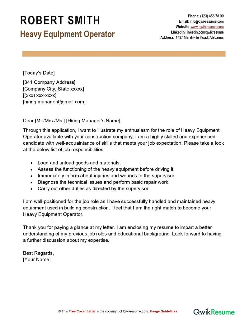 31371 operator equipment experience