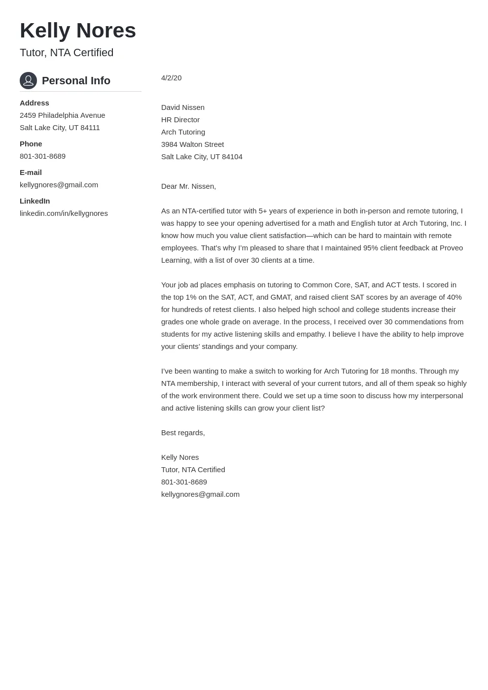 31372 tutor job cover letter 4