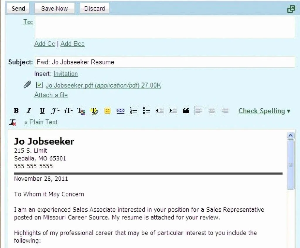 31373 cover letter email resume 5