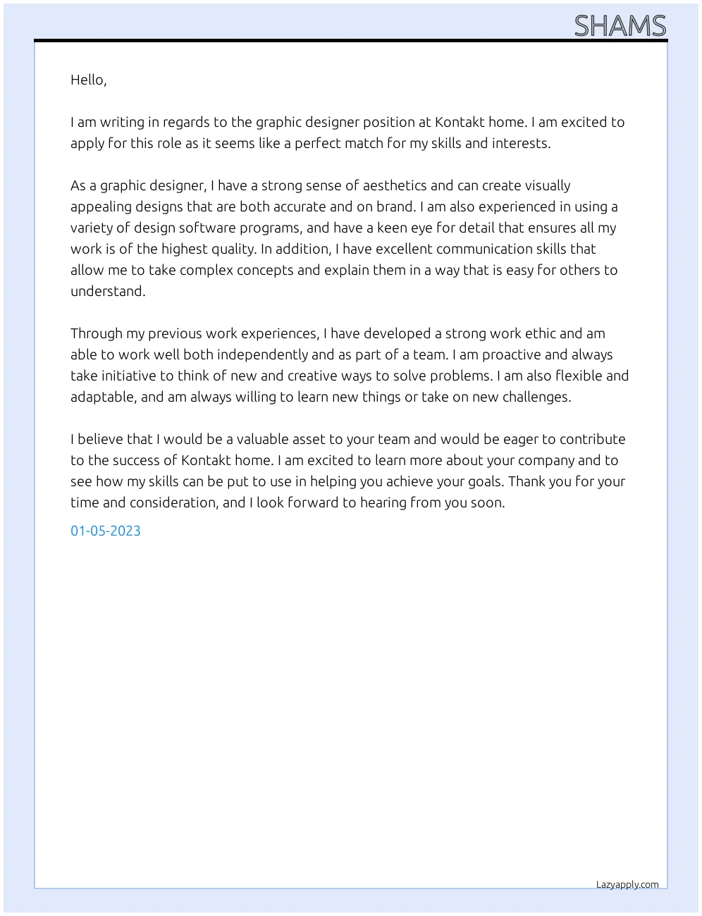 31384 consistent brand cover letter