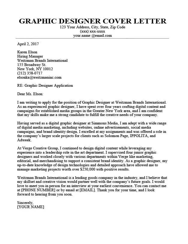 31384 visual elements cover letter