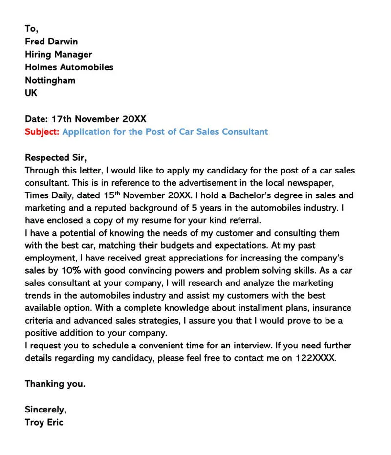 31388 professional cover letter