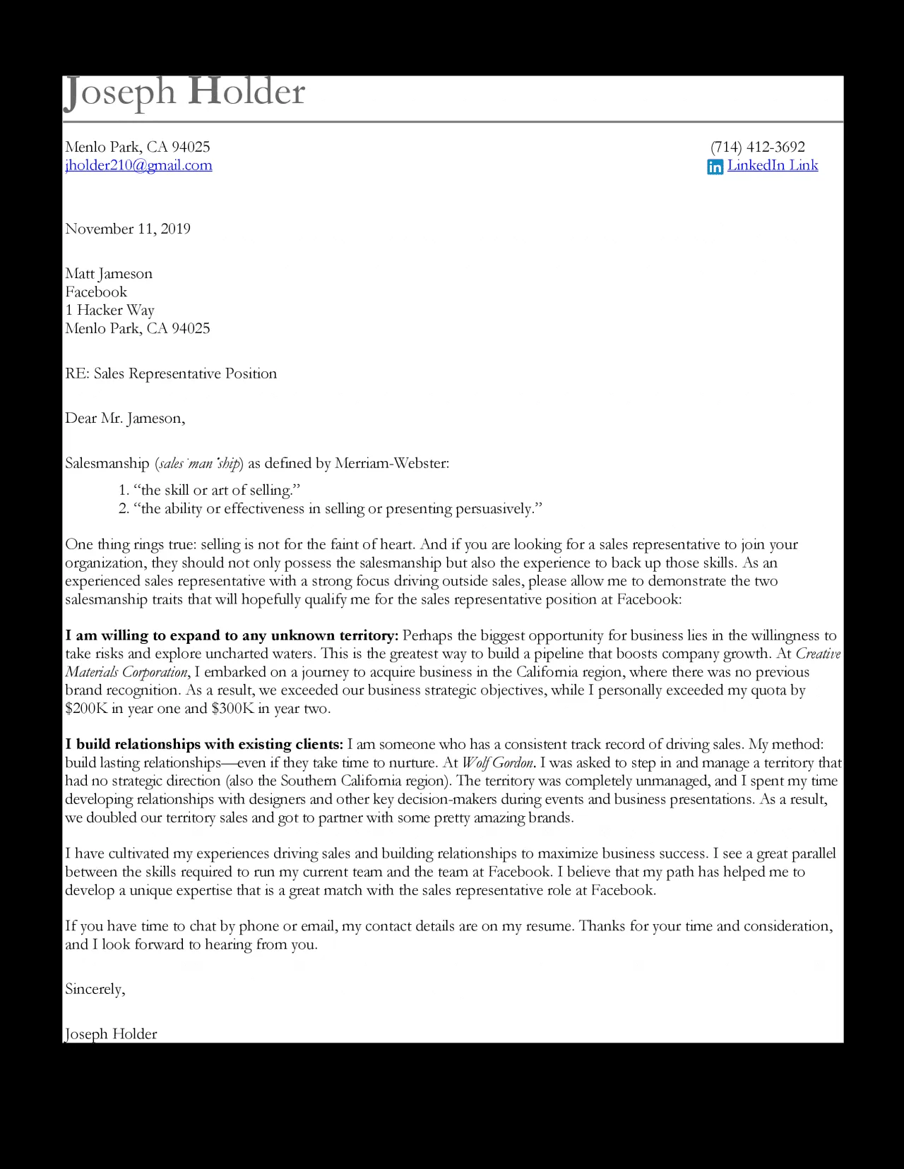 31388 tailoring cover letter