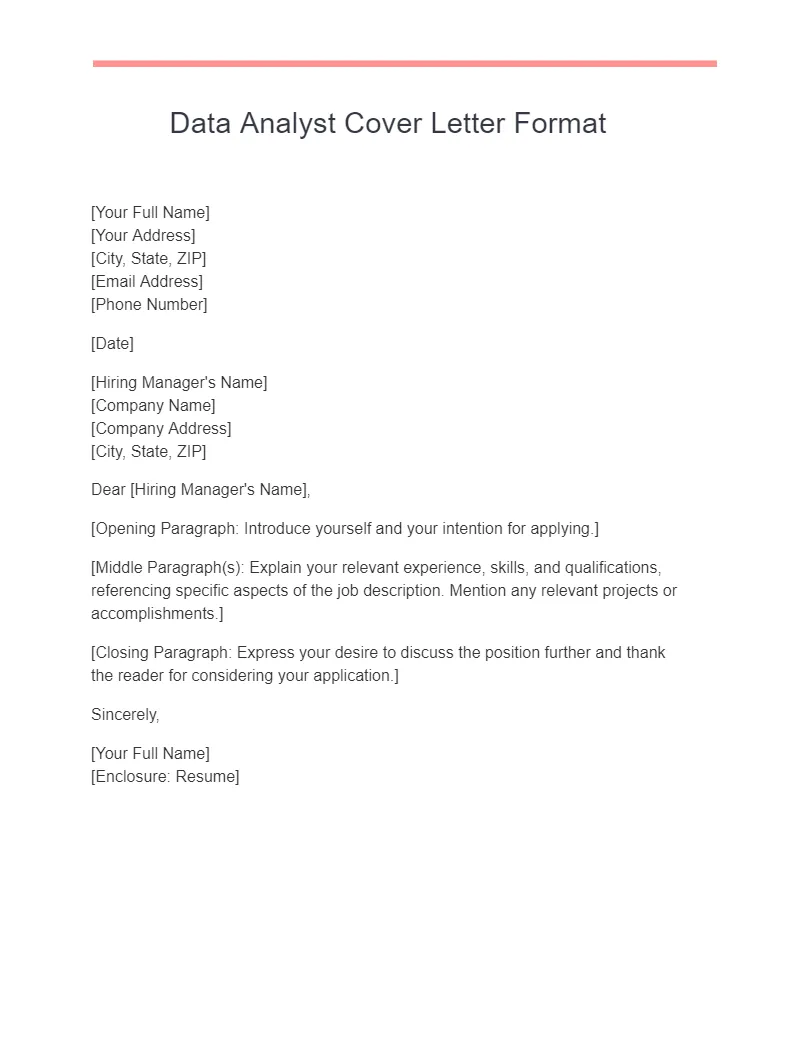 31390 cover letter formatting