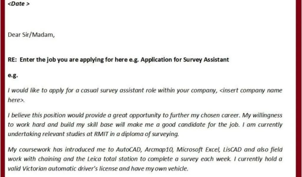 31398 cover letter structure