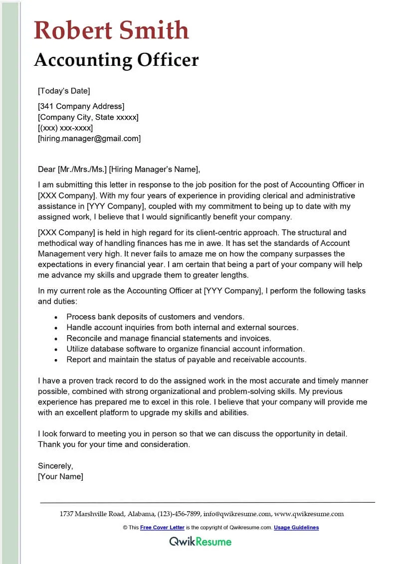 31405 tailor cover letter