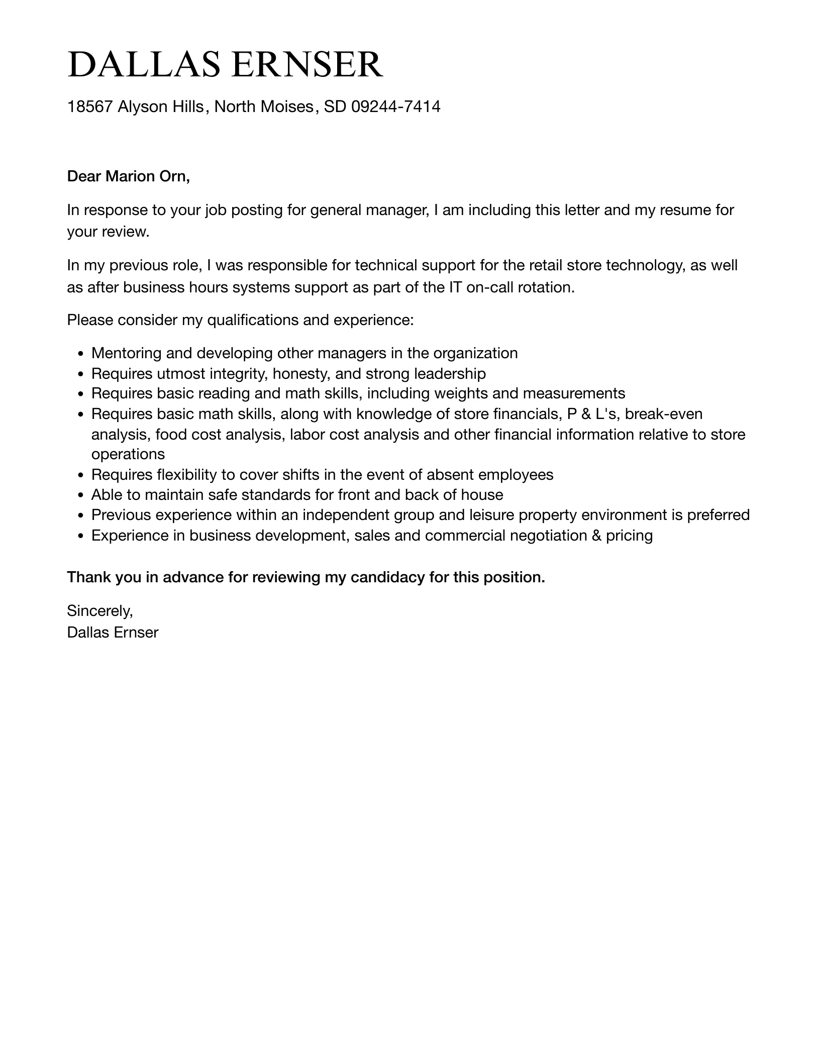 31409 cover letter structure