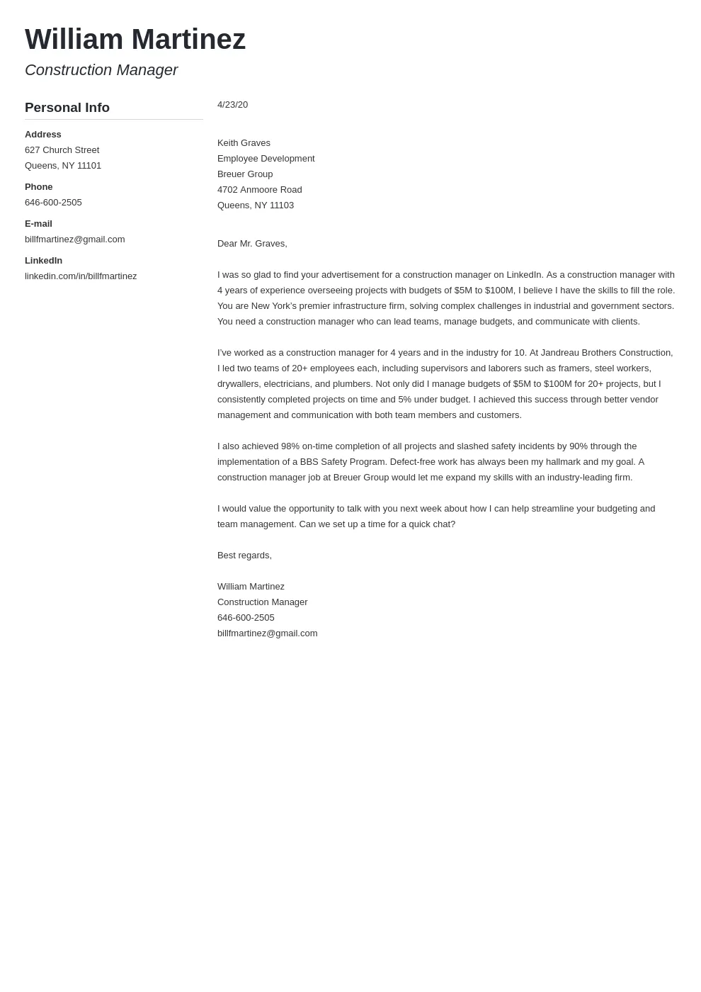 31423 cover letter elements