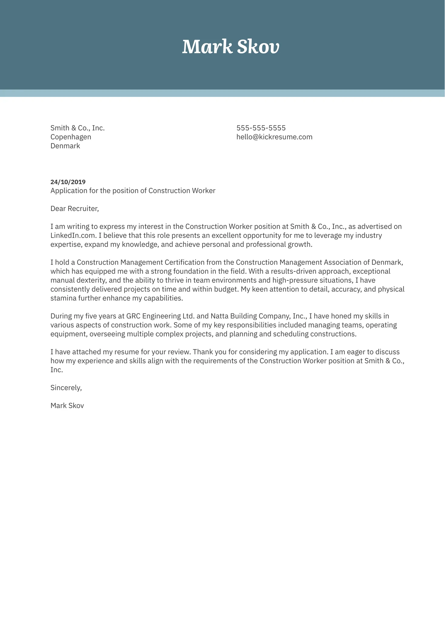 31423 cover letter formatting