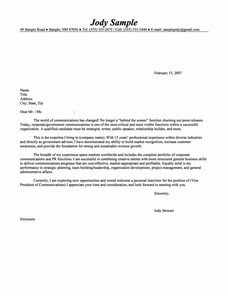 31424 cover letter importance