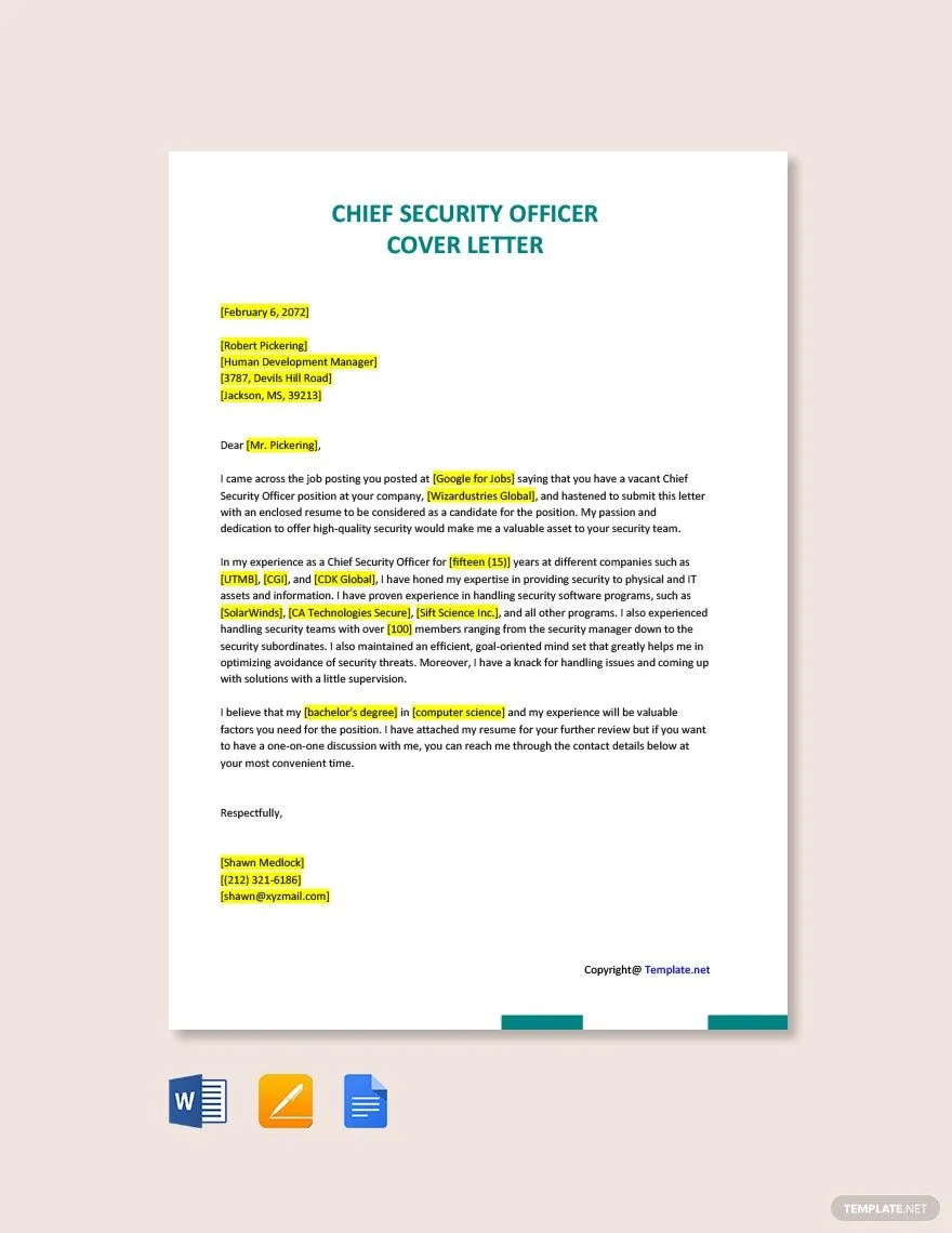 31425 security cover letter format