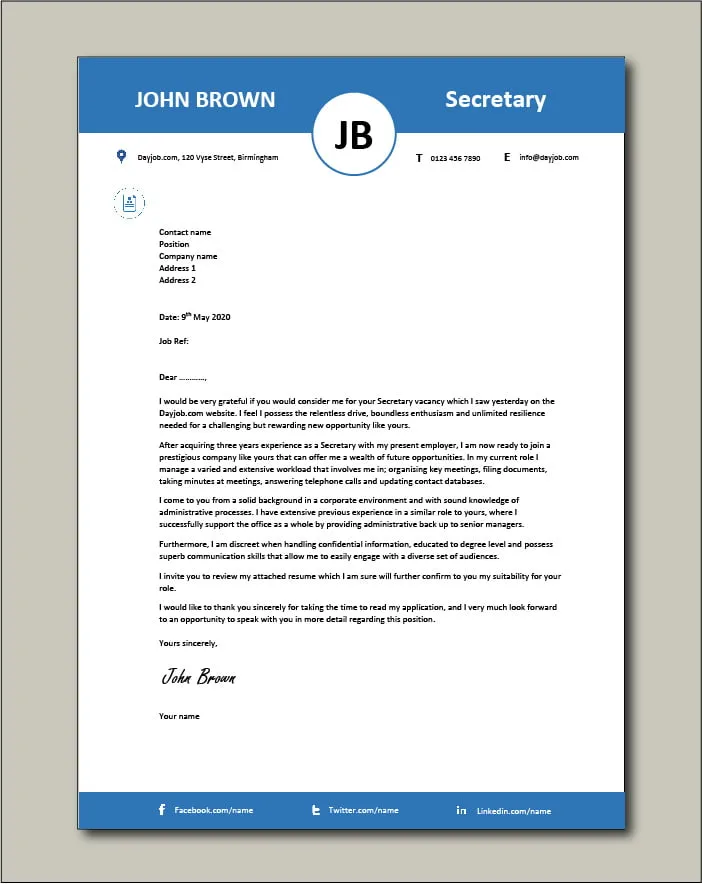 31427 tailoring cover letter