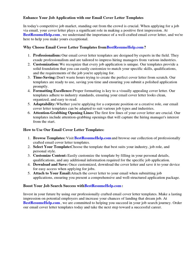 31434 email cover letter conclusion