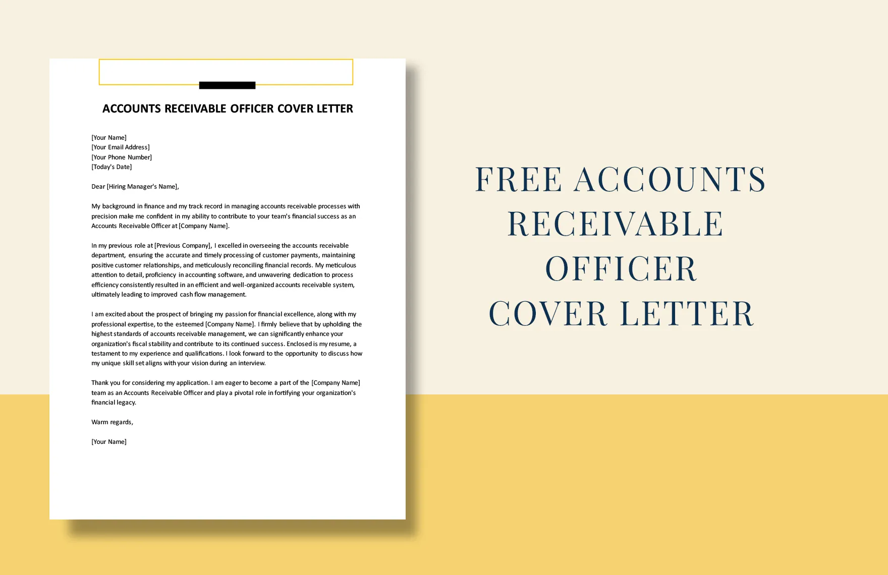 31442 account receivable cover letter achievements