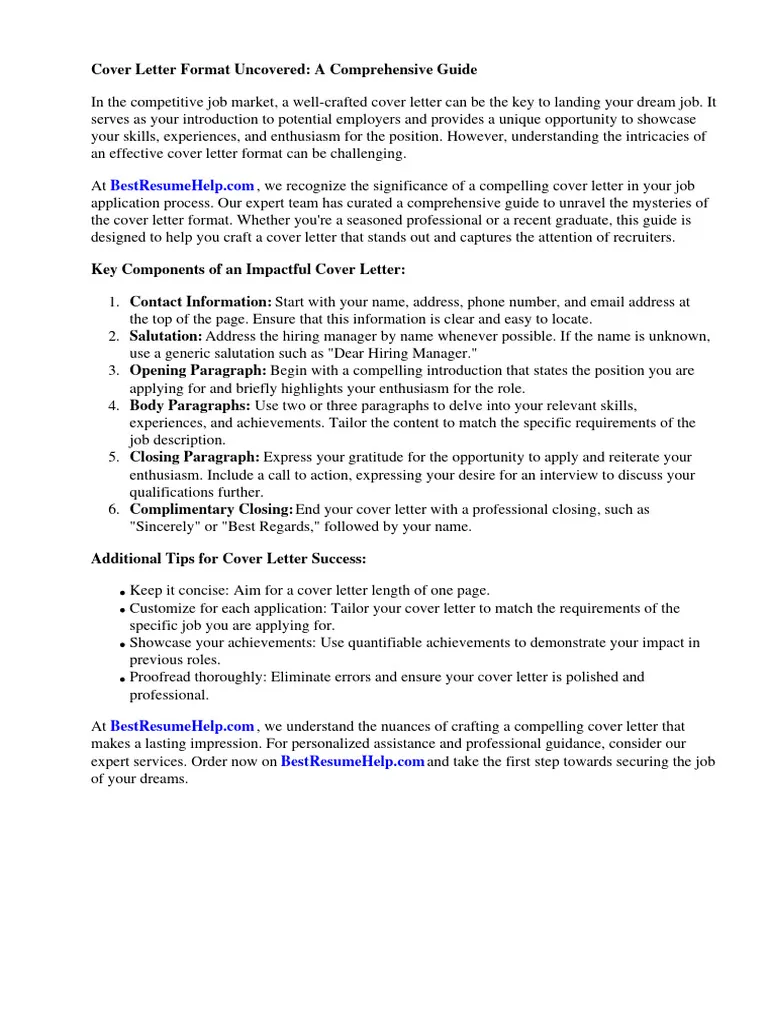 31444 cover letter writing