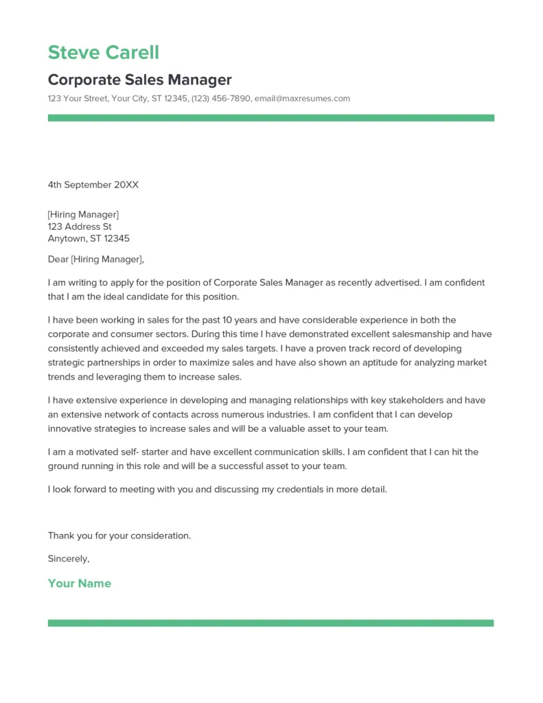 31448 sales manager resume example