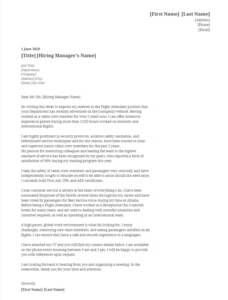 31452 flight attendant job responsibilities